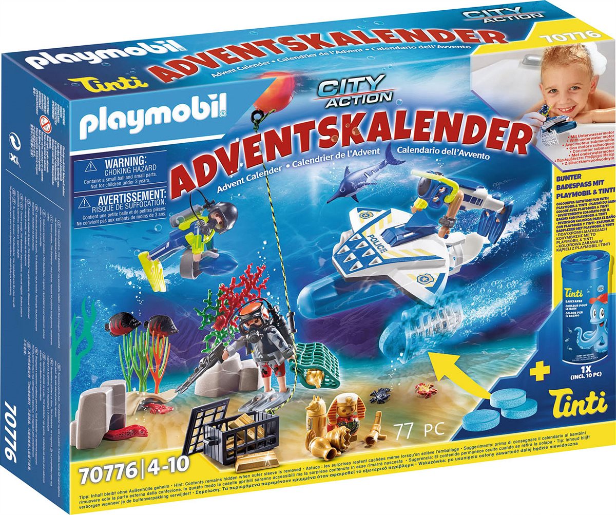 LIBRO_Playmobil Adventkalender Polizeitaucher, ab 4 Jahren_statt € 29,99 um € 26,99