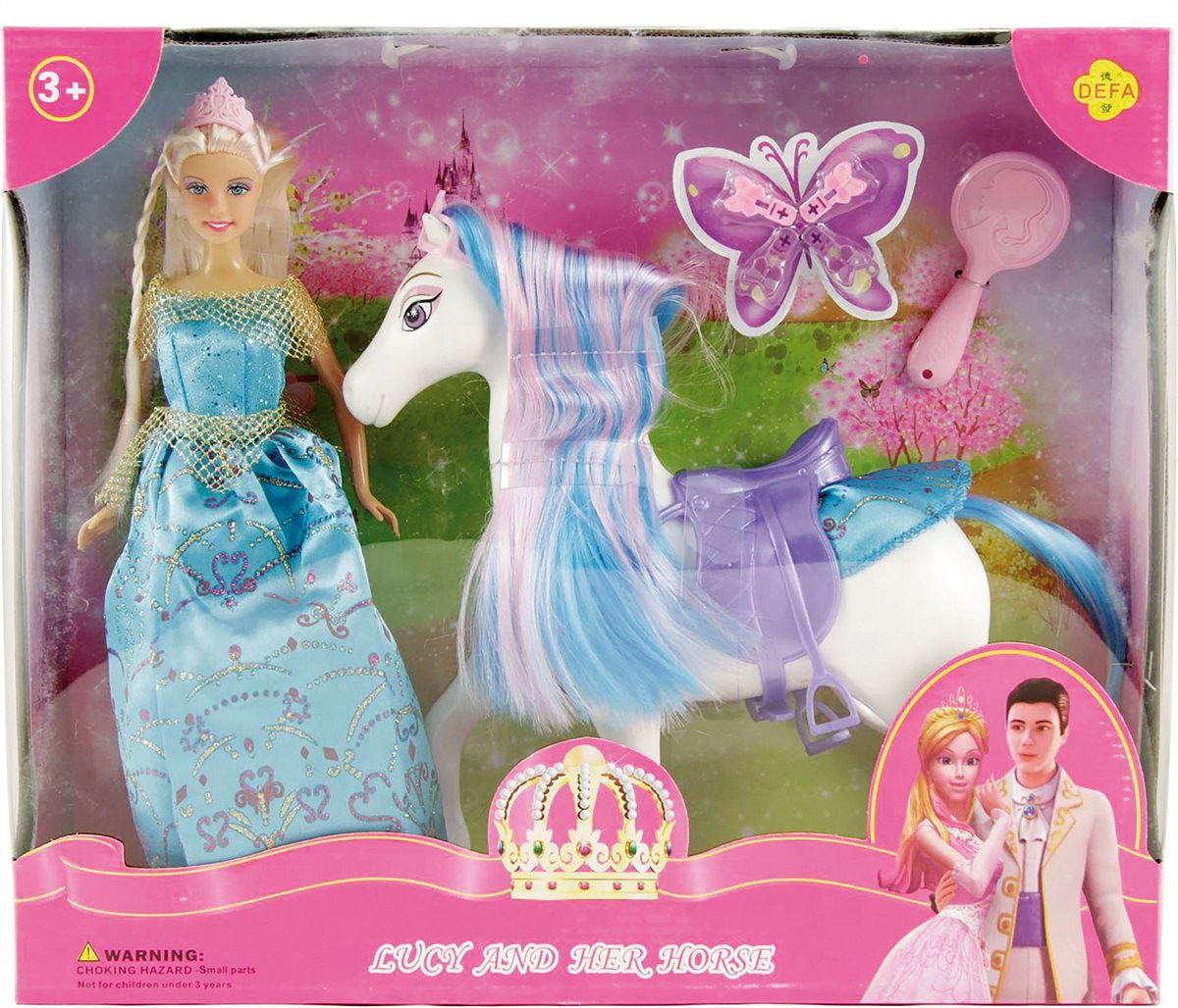 LIBRO_Prinzessin Lucy Puppe mit Pferd