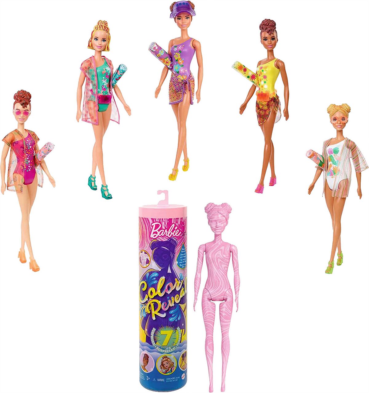 LIBRO_Barbie Color Reveal Puppen