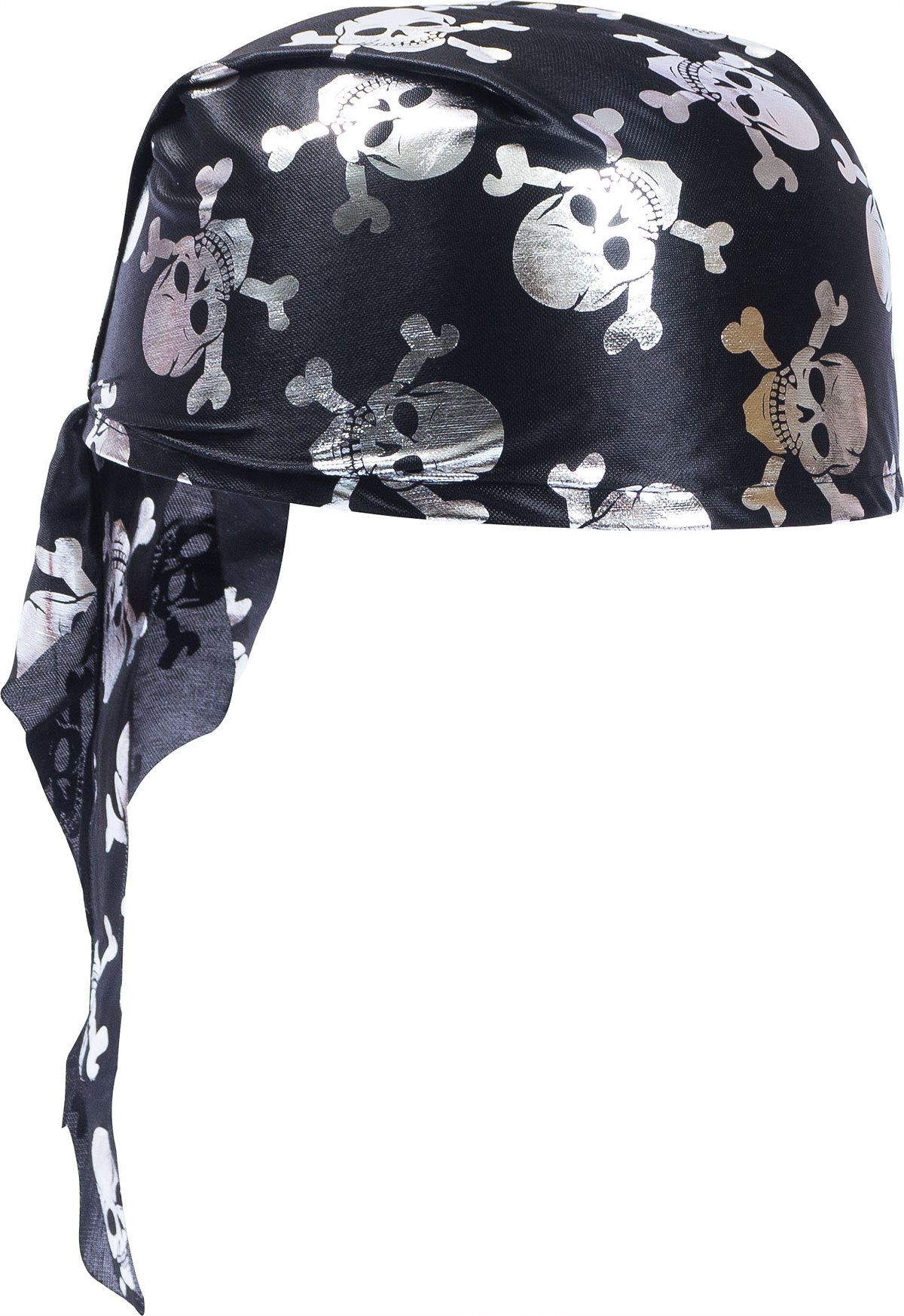 LIBRO_Piratenbandana Silber Totenkopf_€ 3,99