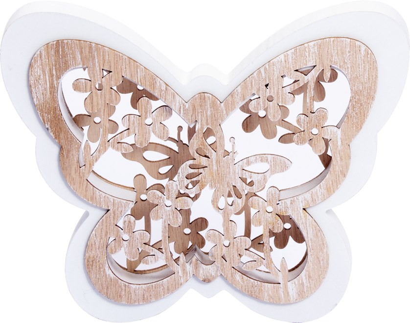 LIBRO_Schmetterling aus Holz, Standdeko groß_€ 3,49