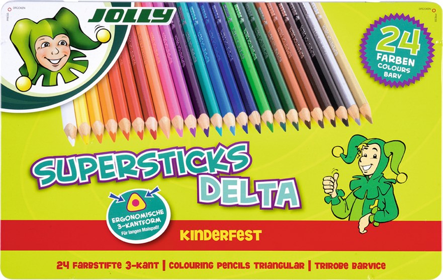 LIBRO_Personalisierbar_Jolly Buntstifte, Supersticks Delta, kinderfest, 24er_€ 20,49