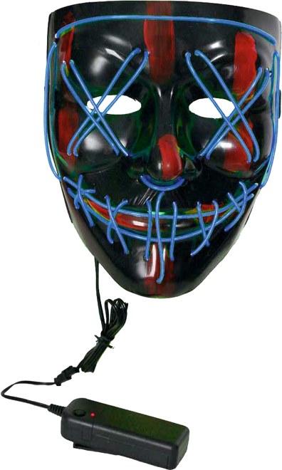 LIBRO_LED Maske, versch. Farben, Blau_€ 19,99