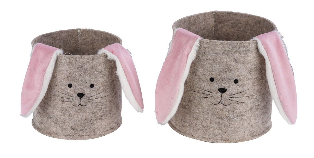 bellaflora_Filzkorb Hase mit Ohren_ab € 2,99