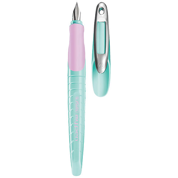 LIBRO_Fuellhalter my.pen minze_lila offen, Kappe rechts