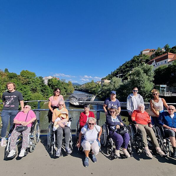 Die Murinsel bietet ein tolle Kulisse für einen schönen Schnappschuss