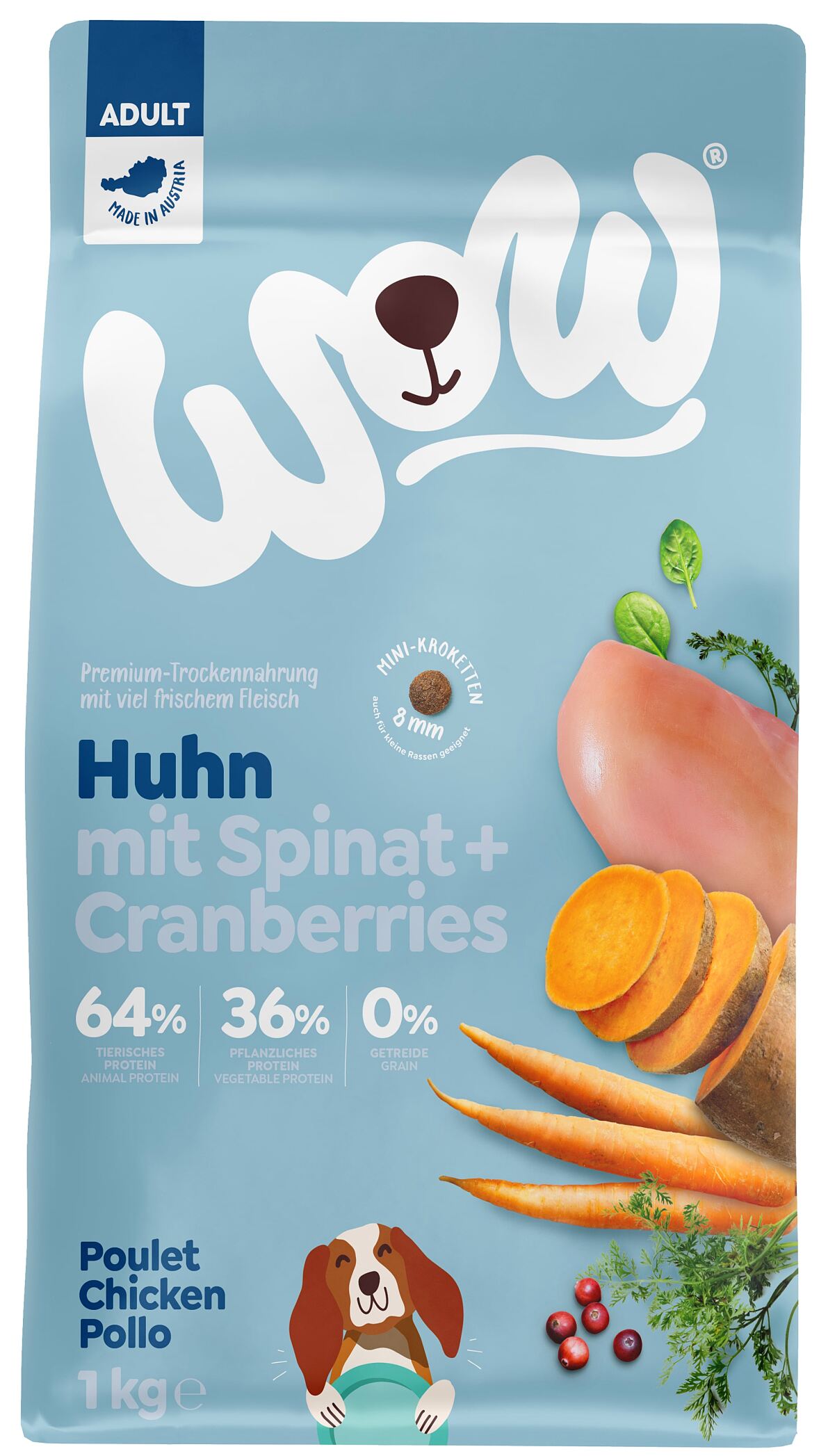 WOW® Hundetrockennahrung, 1-kg-Packung, ab € 7,99