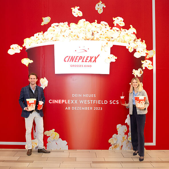 Finaler Countdown zur Eröffnung des Cineplexx Westfield SCS kurz vor Weihnachten. 