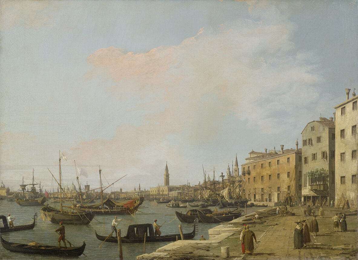 Canaletto, Die Riva degli Schiavoni in Venedig, um 172430   