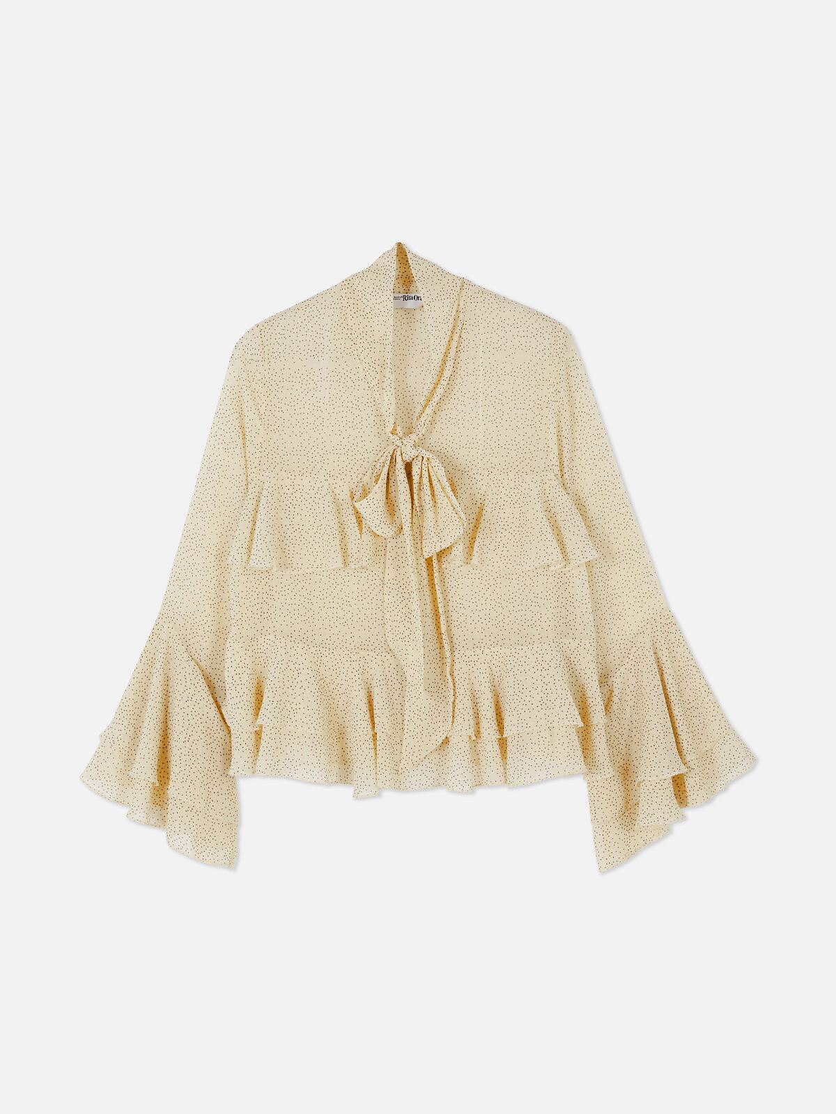 PRIMARK PRESENTS RITA ORA Tie Double Ruffle Blouse £16, €18, �20, PLN80, CZK470, RON90-min