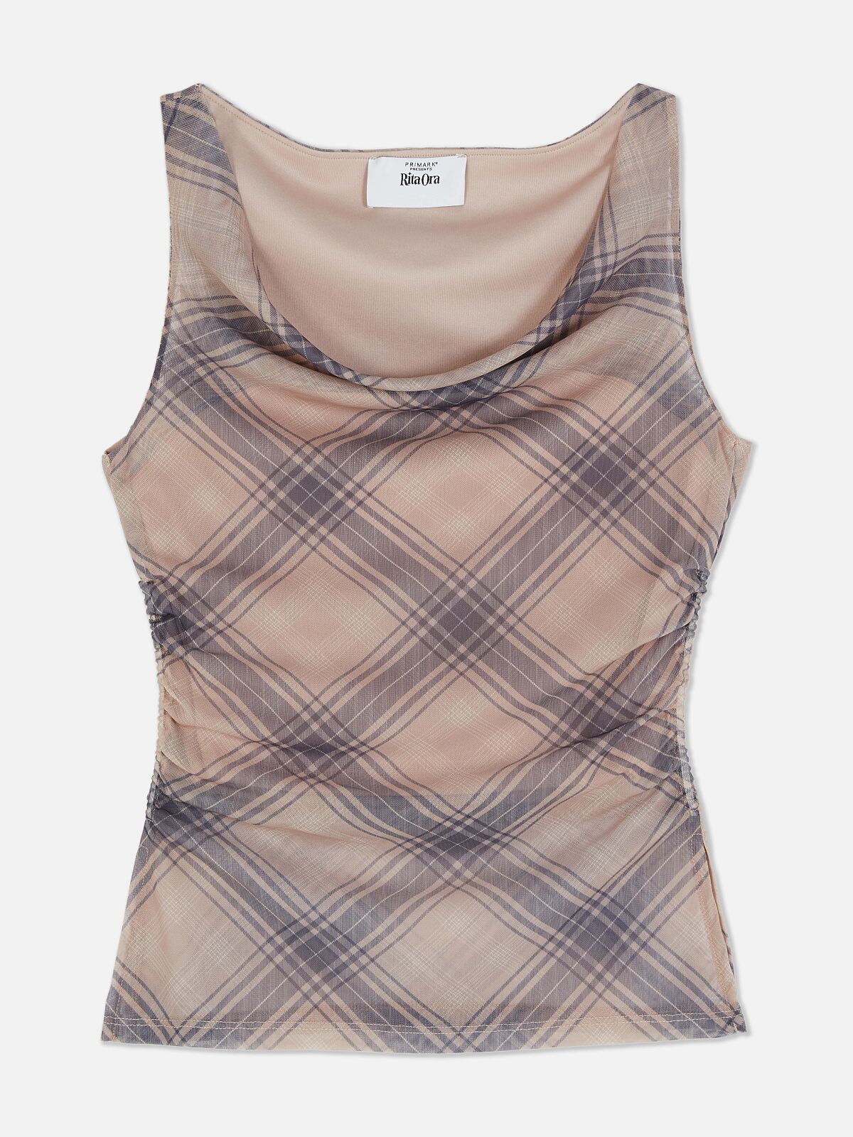 PRIMARK PRESENTS RITA ORA Mesh Check Top £10, €12, PLN50, CZK310, RON60 -min