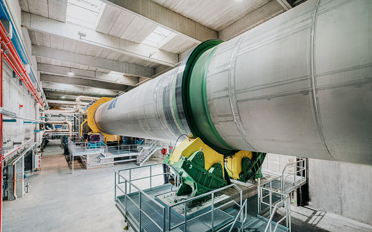 Image 2: Pulping drum of the converted OCC plant