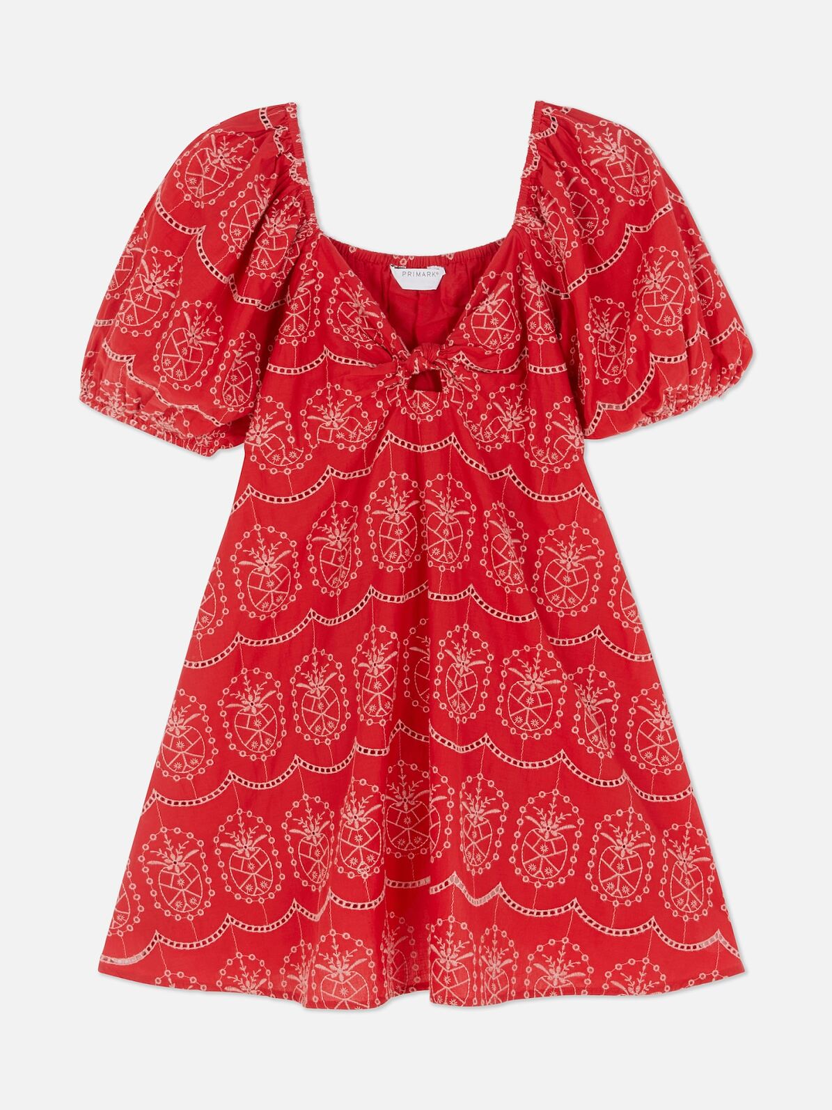 PRIMARK RIO SS Broderie Mini Dress, Red, £25, €28, �30, PLN125, CZK730, RON135 (5)