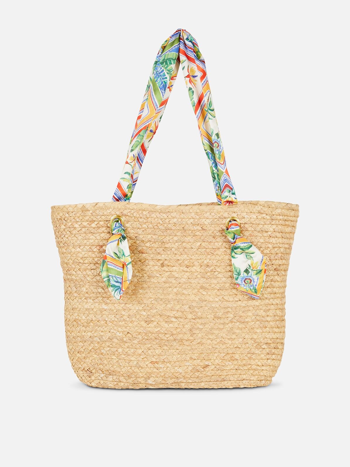 PRIMARK Print Straw Shopper, Natural, £15, €17, �19, RON85, PLN75, CZK390 (3)