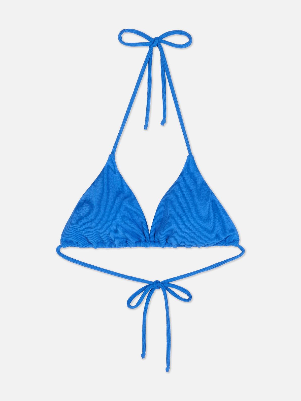 PRIMARK Crinkle Triangle Top, Dark Blue, £6, €7, �8, PLN30, CZK180, RON34 (5)
