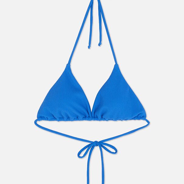 PRIMARK Crinkle Triangle Top, Dark Blue, £6, €7, �8, PLN30, CZK180, RON34 (5)