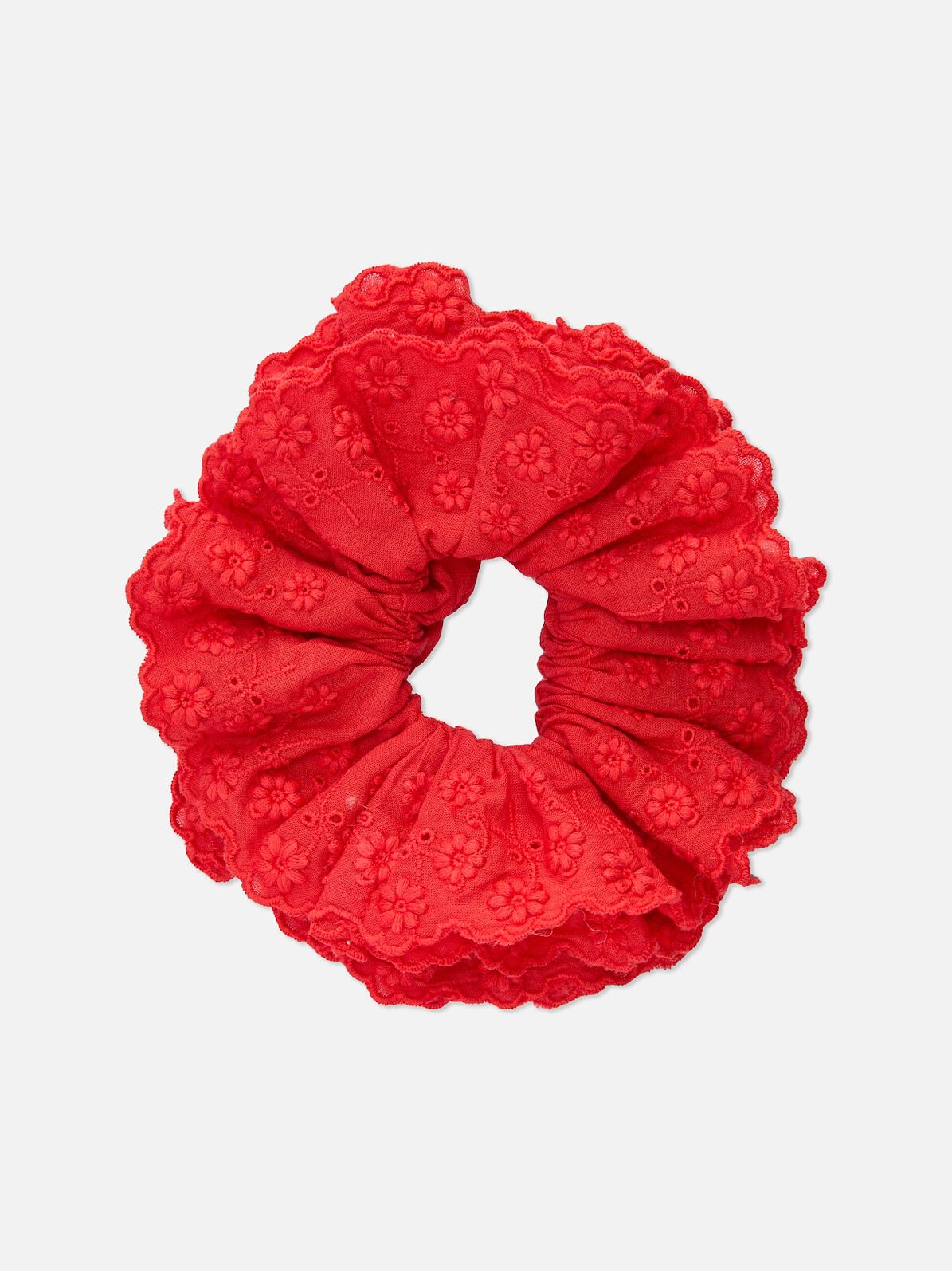 PRIMARK 1PK Broderie Scrunchie, Red, £3.50, €4.50, RON22, PLN19, CZK90 (2)