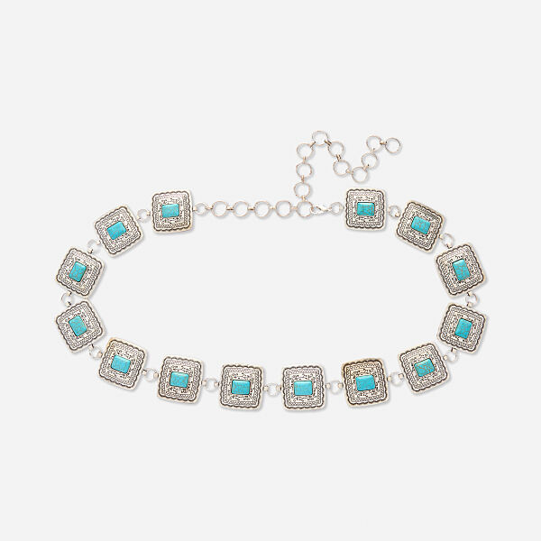 PRIMARK PRESENTS RITA ORA  Square Chain Beltsilver £8, €10, �10, PLN43, CZK210, RON50