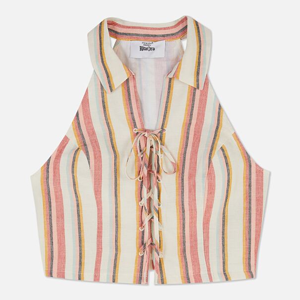 PRIMARK PRESENTS RITA ORA  Sleeveless Front Tie Shirt £15, €17, �19, PLN75, CZK440, RON85