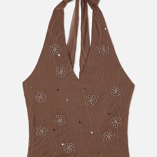PRIMARK PRESENTS RITA ORA  Beaded Halter Top £12, €14, PLN60, CZK365, RON70