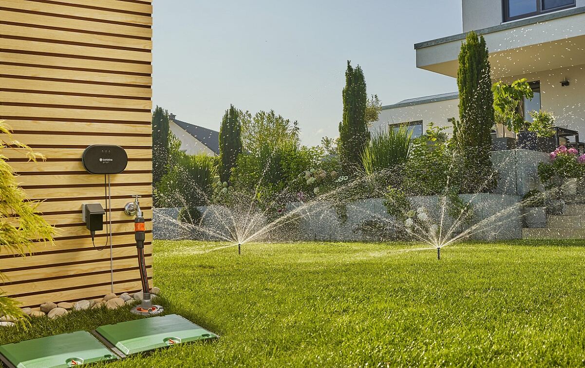 Gardena PA Hundstage Sprinklersystem und smart system