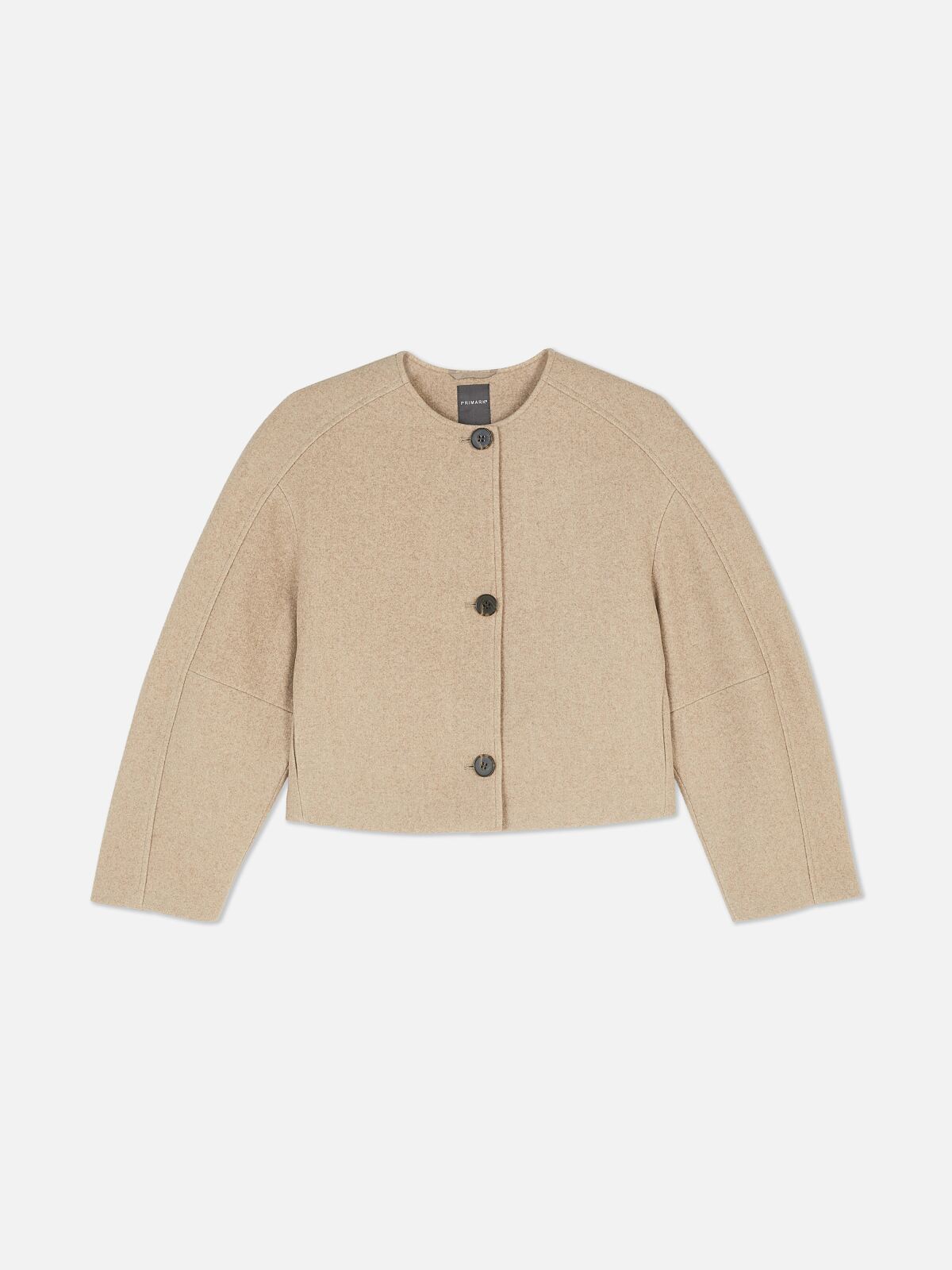 PRIMARK Collarless Jaket, Natural, £26, €28, �32, RON135, PLN125, CZK730 (2)