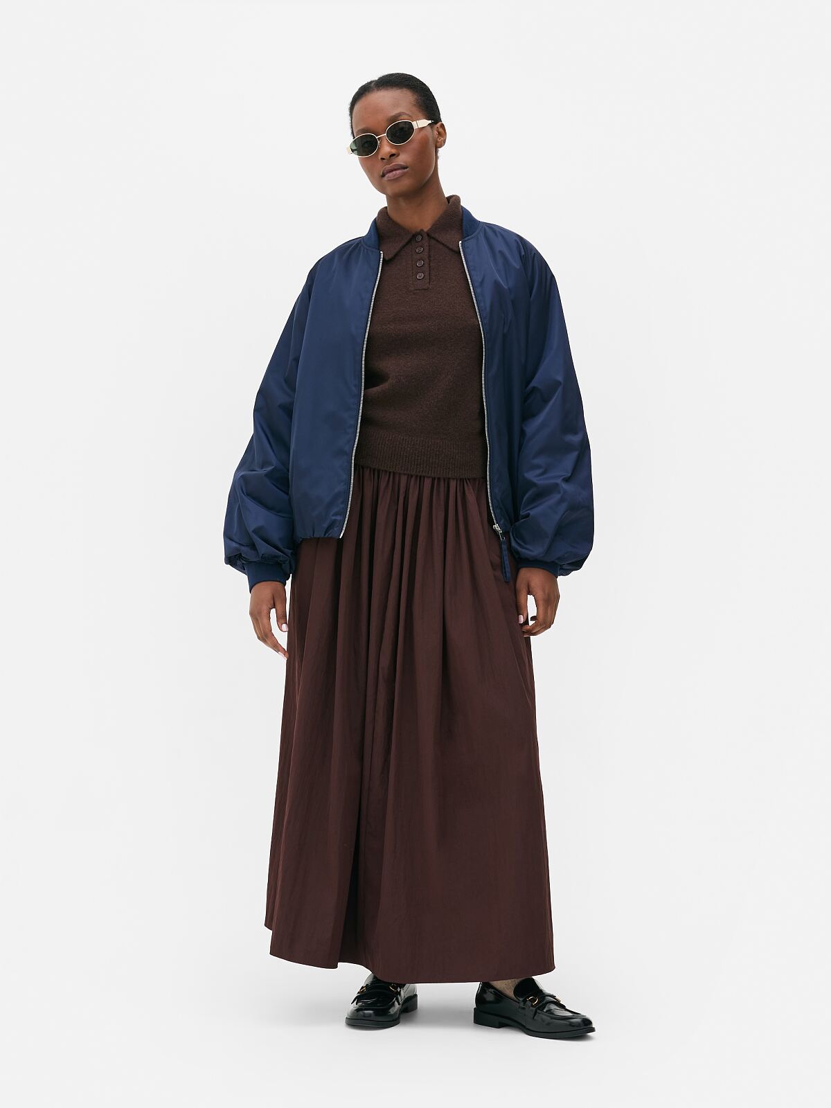 PRIMARK Circle Midi Skirt, Chocolate, £16, €18, �20, RON90, PLN80, CZK470