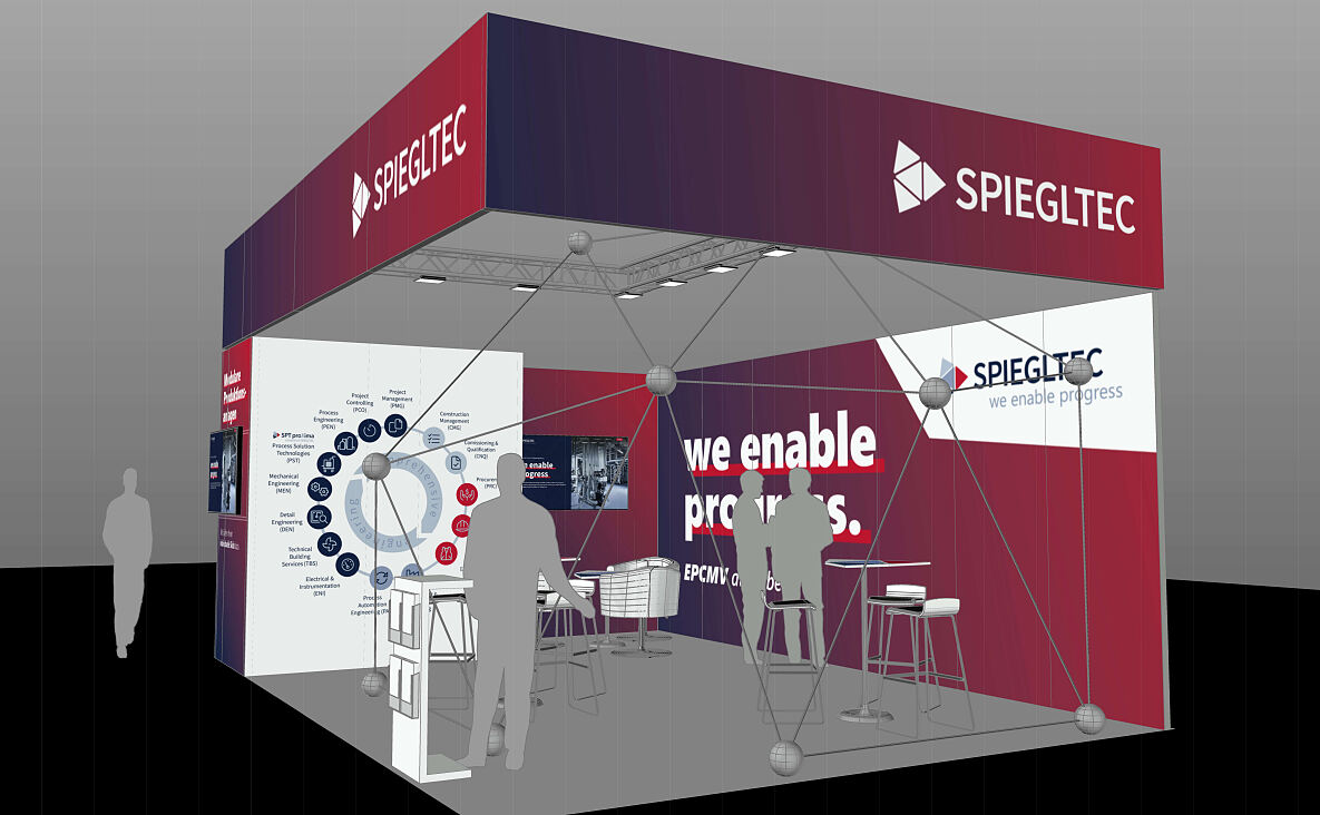 SPIEGLTEC Messestand Ilmac Rendering