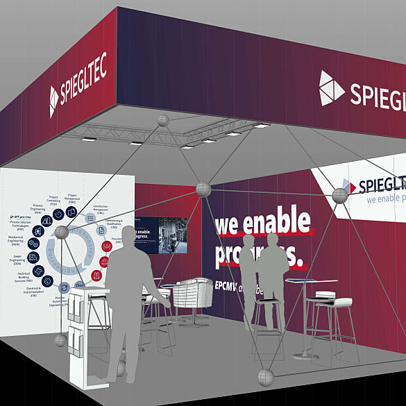 SPIEGLTEC Messestand Ilmac Rendering