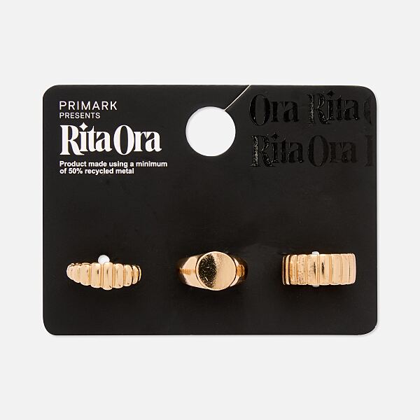 PRIMARK PRESENTS RITA ORA 3PK RING, £4, €5, �6, RON25, PLN22, CZK130