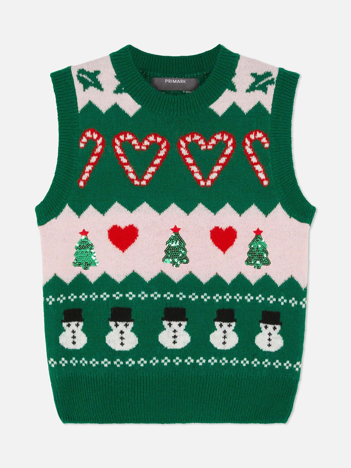 PRIMARK X GREEN SNOWMAN TANK £12 €14 16� 365 CZK 60 PLN 70 RON-min