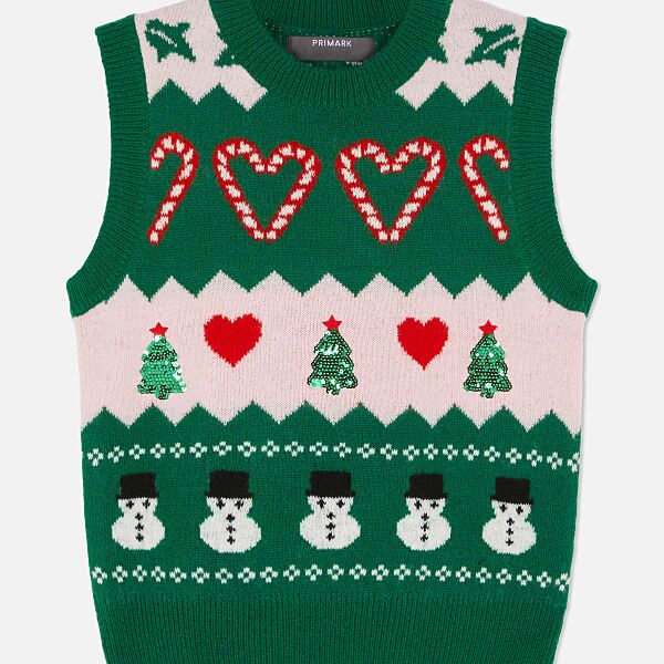 PRIMARK X GREEN SNOWMAN TANK £12 €14 16� 365 CZK 60 PLN 70 RON-min