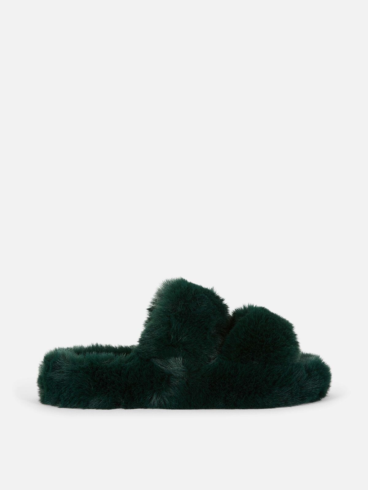 PRIMARK GREEN FLUFFY 2 STRAP OTM £8 €9 �10 235 CZK 39 PLN 44 RON-min