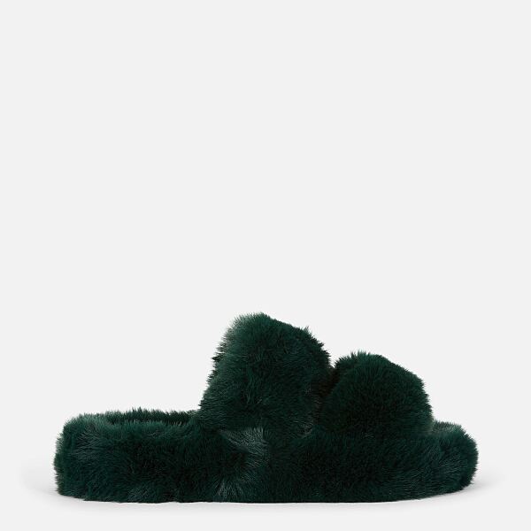 PRIMARK GREEN FLUFFY 2 STRAP OTM £8 €9 �10 235 CZK 39 PLN 44 RON-min