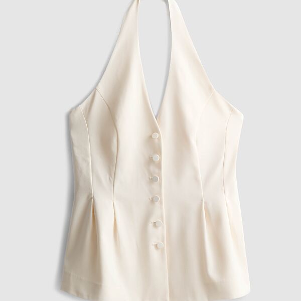 PRIMARK SATIN HALTER WAISTCOAT £16 €18 470 CZK 80 PLN 90 RON-min