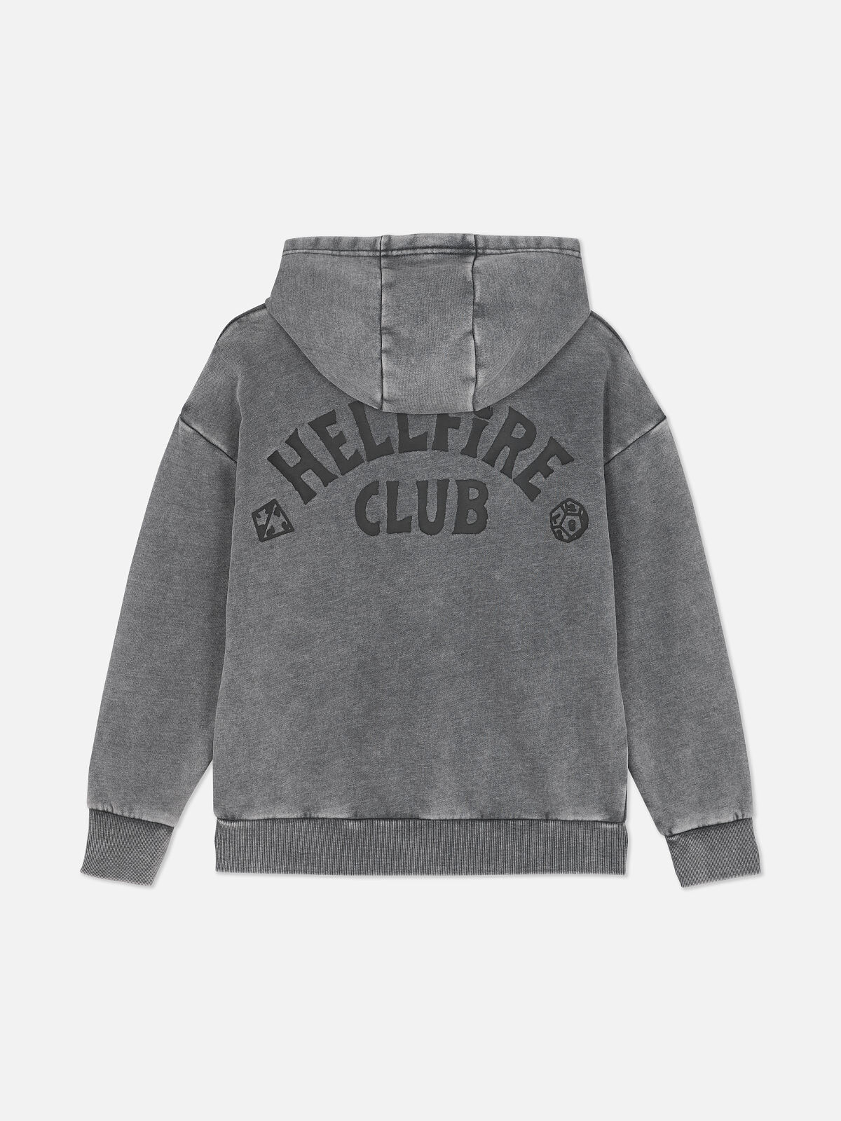 PRIMARK STRANGER THINGS HELLFIRE HOODIE Charcoal �19, £12, €14, 415CZK, 70PLN, 6000HUF, 80RON