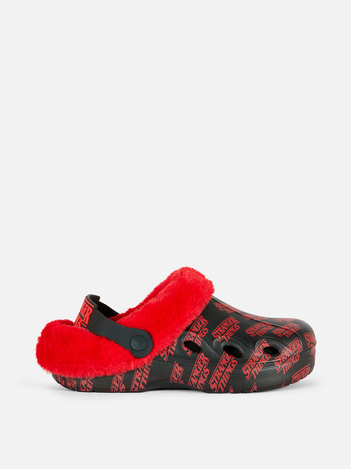 PRIMARK STRANGER THINGS CLOG Red £10, €12, 310CZK, 50PLN, 4400HUF, 60RON