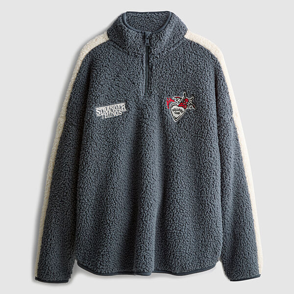 PRIMARK STRANGER THINGS BORG TOP Grey �20, £16, €18, 470CZK, 80PLN, 6500HUF, 90RON
