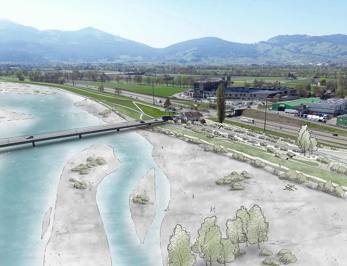 Bild 2: Visualisierung  Skizze Aufenthaltsraum Kriessern