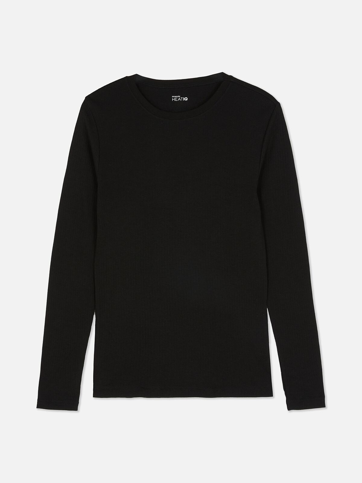 PRIMARK WARM HEAT IQ THERMAL LAYER RIB SLEEVE TOP BLACK �8, £6, €7, 180CZK, 30PLN, 2600HUF, 34RON-min