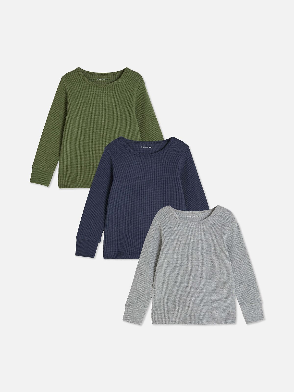 PRIMARK WARM HEAT IQ 4PK THERMAL WAFFLE LONG SLEEVE MULTI �15, £10, €13, 340CZK, 55PLN, 4800HUF, 65RON (2)-min