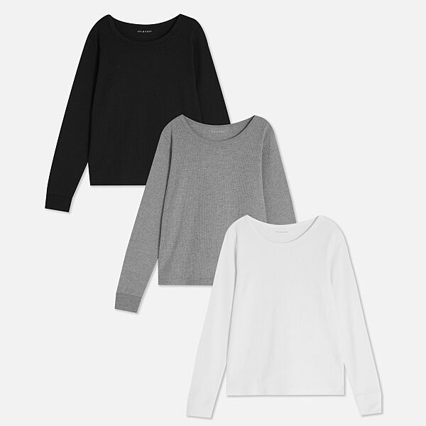 PRIMARK WARM HEAT IQ 3PK THERMAL Long Sleeve Tshirt WHITE �15, £10, €13, 340CZK, 55PLN, 4800HUF, 65RON (2)-min