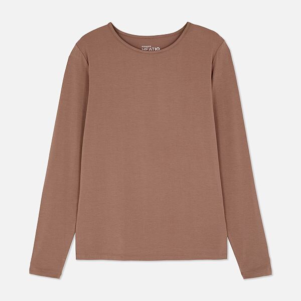 PRIMARK HEAT IQ Silk Long Sleeve Top Mocha �18, £14, €16, 415CZK, 70PLN, 6000HUF, 80RON-min