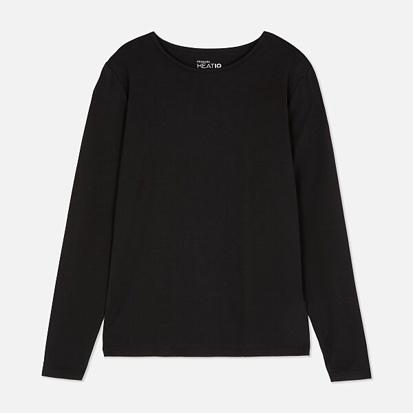 PRIMARK HEAT IQ Silk Long Sleeve Top Black �18, £14, €16, 415CZK, 70PLN, 6000HUF, 80RON-min