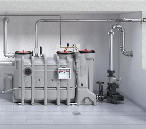 ACO Fettabscheider System LipuSmart-P mit Edelstahl-Rohrsystem ACO Pipe